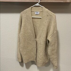 Old Navy Women's Tan Cardigan Sweater